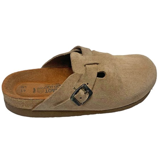 NAOT The Spring Taupe Suede‎ Buckle Clog Mules - Picture 4 of 10